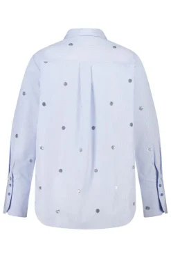 Gestreepte blouse met pailletten