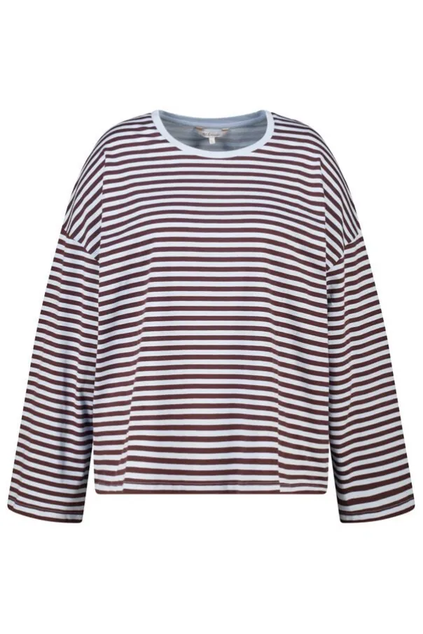 Gestreepte lange mouwen top