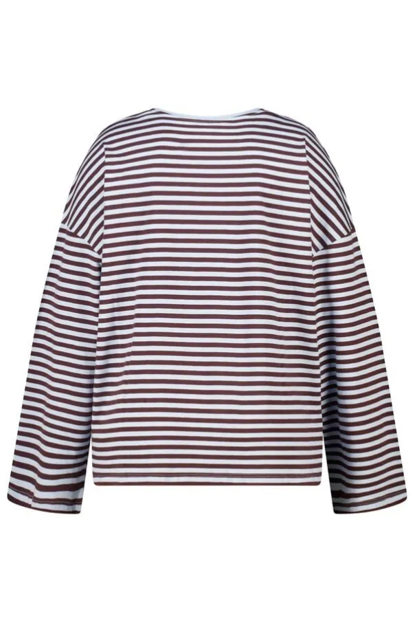 Gestreepte lange mouwen top