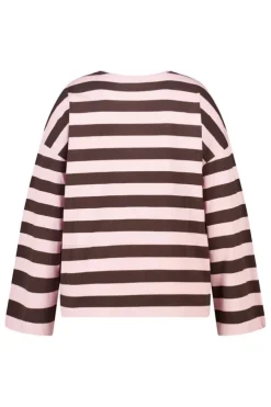 Gestreepte lange mouwen top