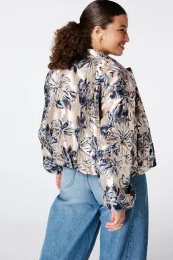 Jacquard bomber jacket