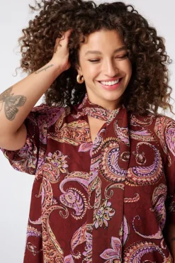 Jurk met paisley print