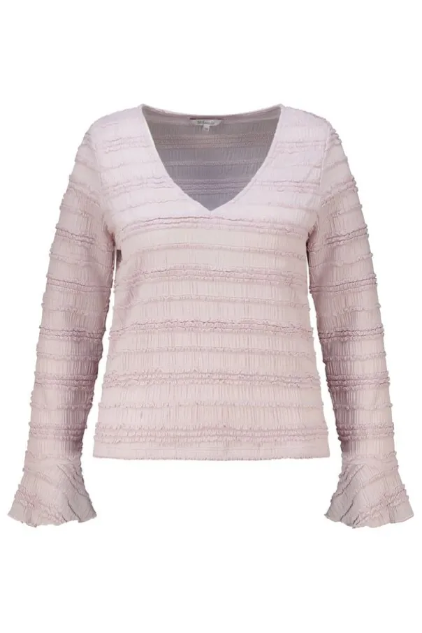 Kanten top met ruffles