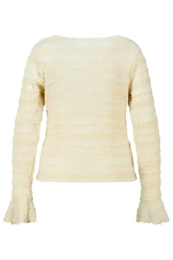 Kanten top met ruffles