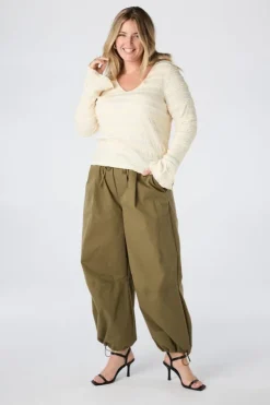 Kanten top met ruffles