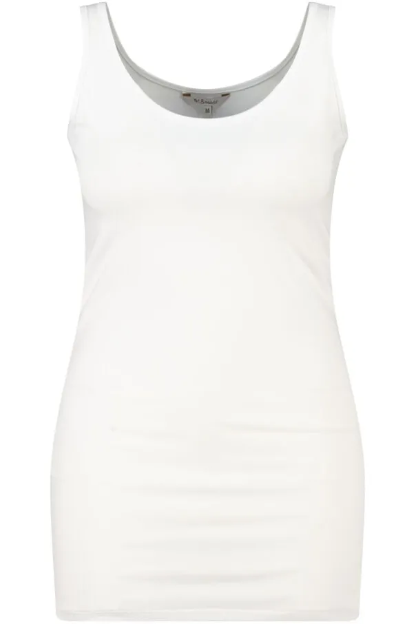 Katoenen extra lange singlet