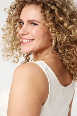 Katoenen extra lange singlet