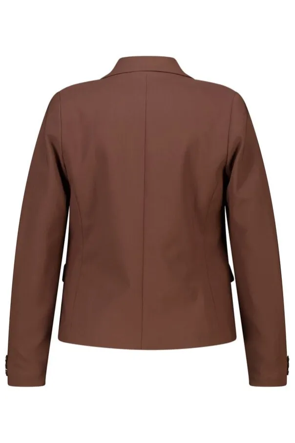 Korte blazer met geplooide mouwen