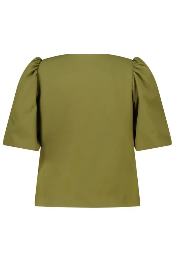 Korte blazer met pofmouw