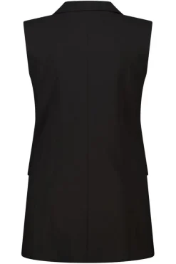 Lang gilet met knoopsluiting