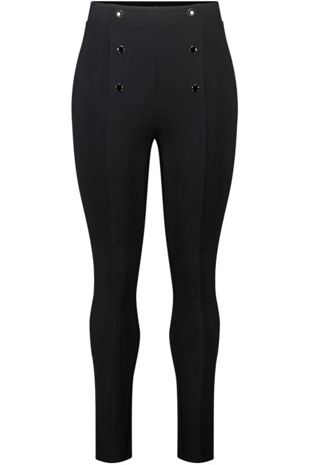 Legging met sierknopen