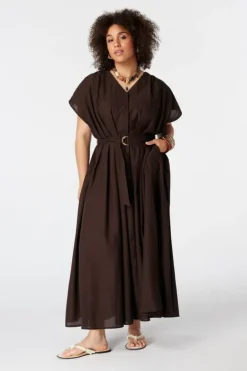 Maxi jurk met ceintuur