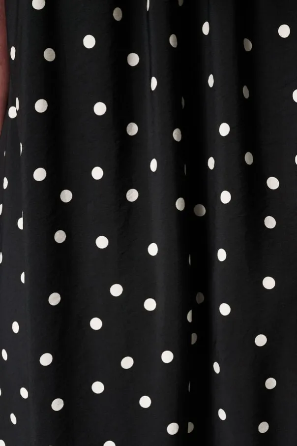 Maxi polka dot jurk