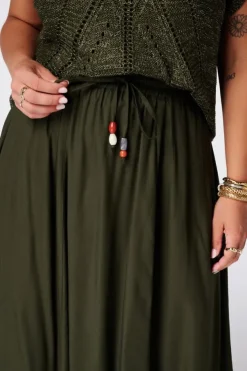 Maxi rok met elastische taille
