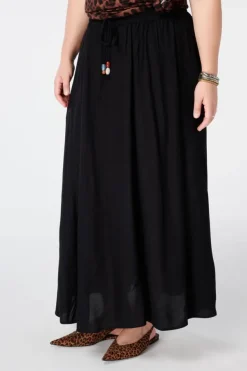 Maxi rok met elastische taille