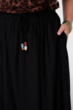 Maxi rok met elastische taille