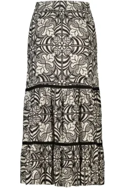 Maxi rok met print