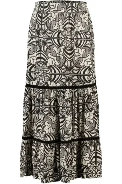 Maxi rok met print
