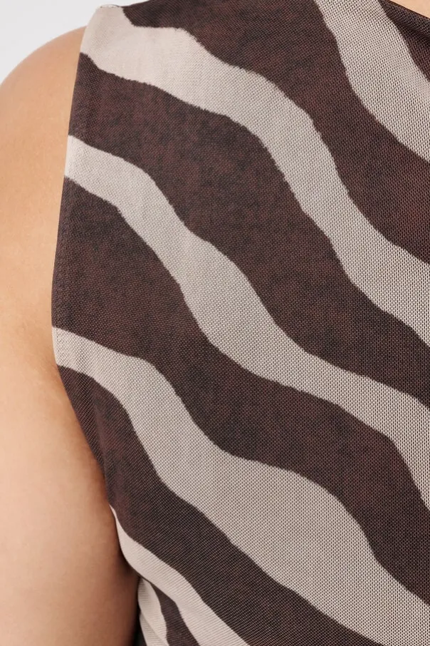 Mesh top met print