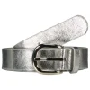 Metallic riem met gesp