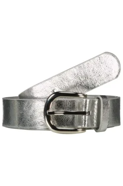 Metallic riem met gesp