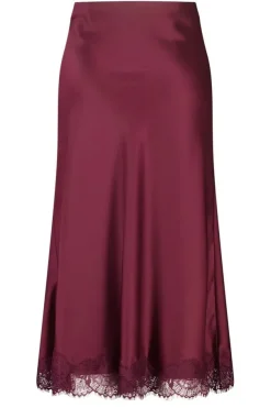 Midi rok in satijnlook