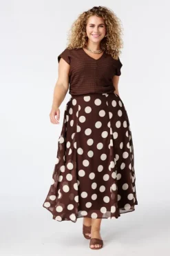 Midi rok met print