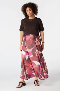 Midi rok met print