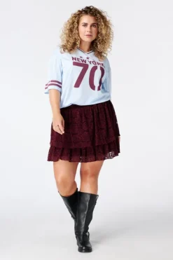 Oversized jersey met sportieve print