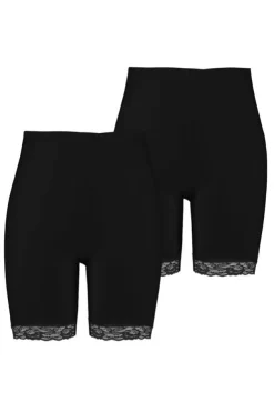 2 - pack korte legging met kant