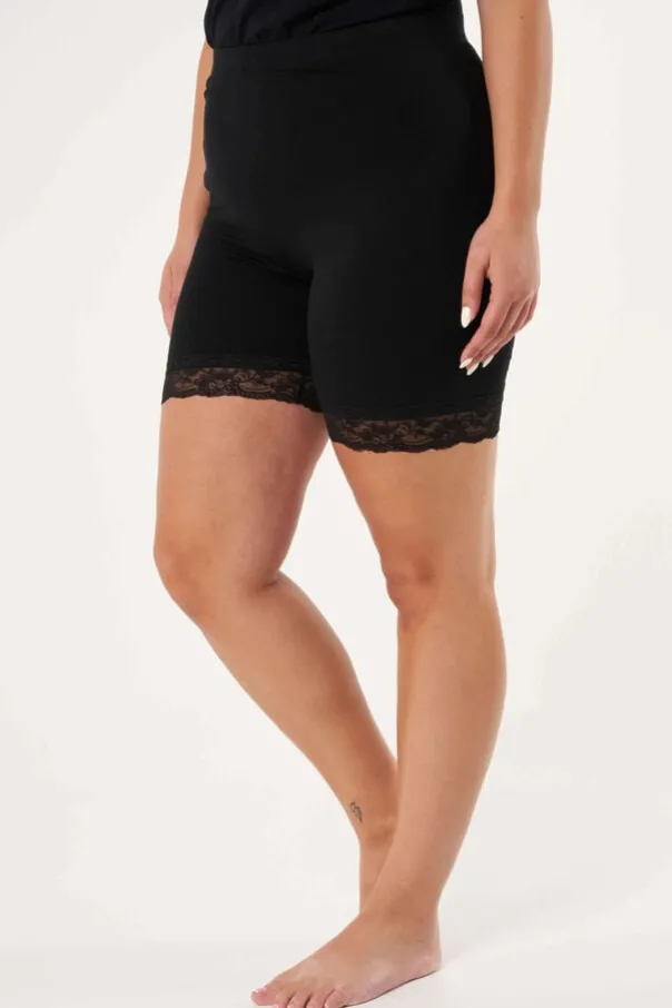 2 - pack korte legging met kant