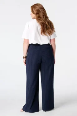Pantalon met krijtstreep