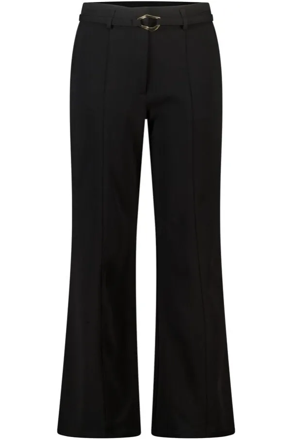 Rechte pantalon met ceintuur
