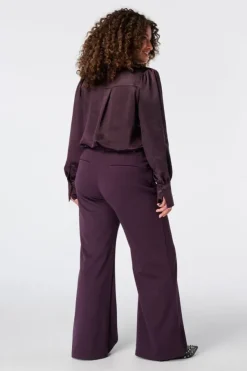 Rechte pantalon met ceintuur