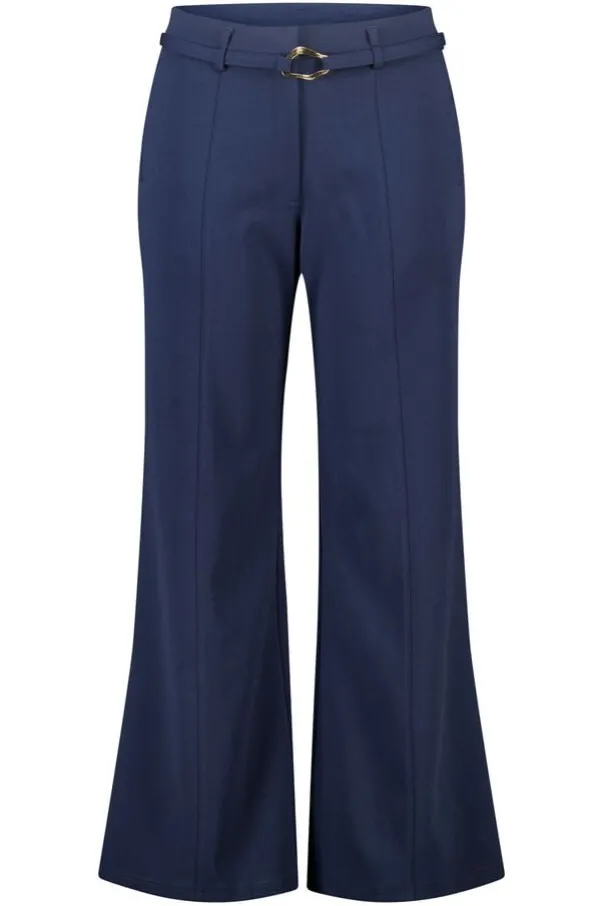 Rechte pantalon met ceintuur