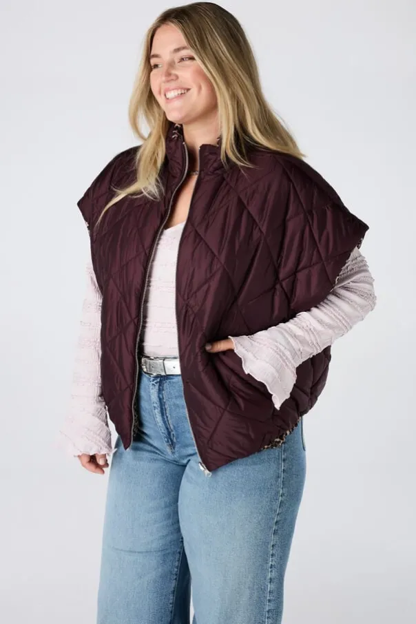 Reversible gewatteerde bodywarmer