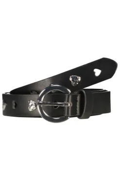 Riem van imitatieleer met studs