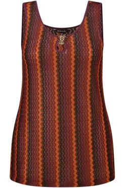 Singlet met zigzag print