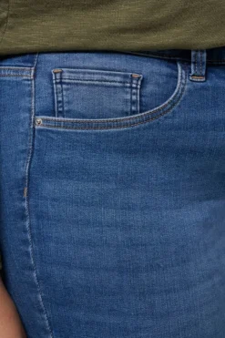 Skinny leg high waist jeans CHERRY