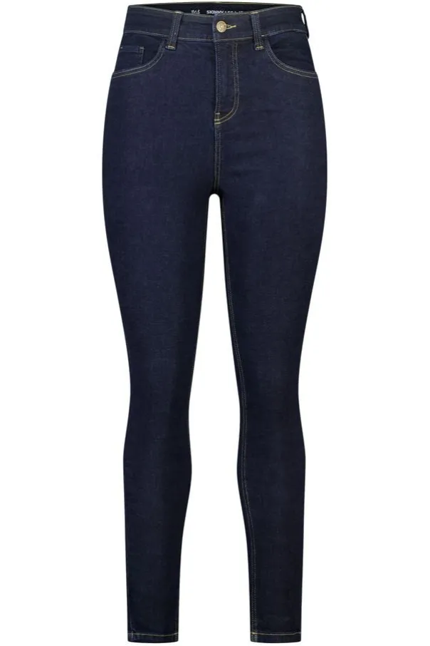 Skinny leg high waist jeans CHERRY