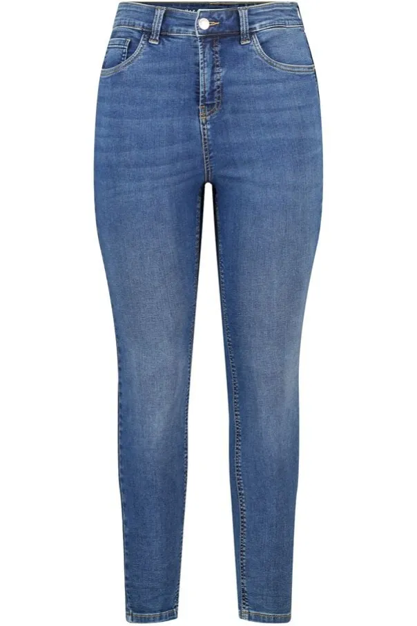 Skinny leg high waist jeans CHERRY