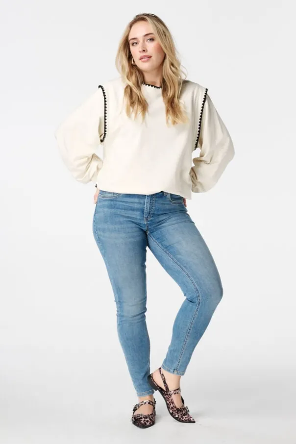 Slim leg jeans IRIS met stretch