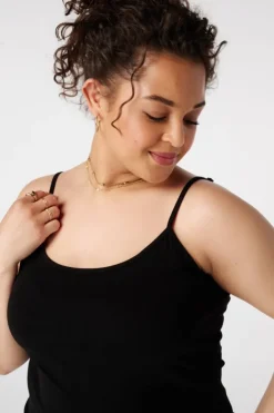 Spaghetti top met stretch