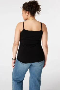 Spaghetti top met stretch
