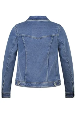 Spijkerjas met knoopsluiting