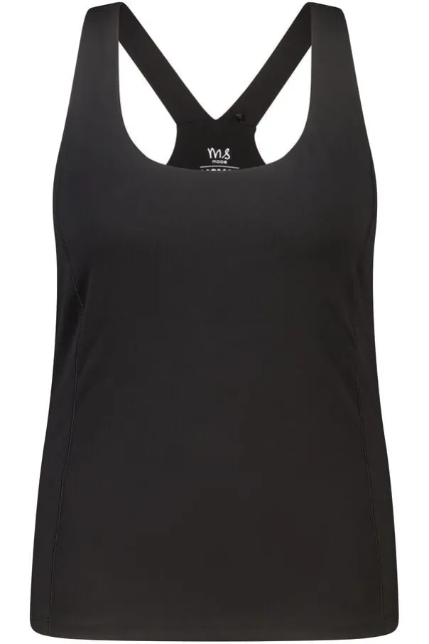 Sport singlet met ingebouwde bh