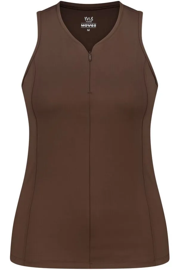 Sport singlet met ritssluiting