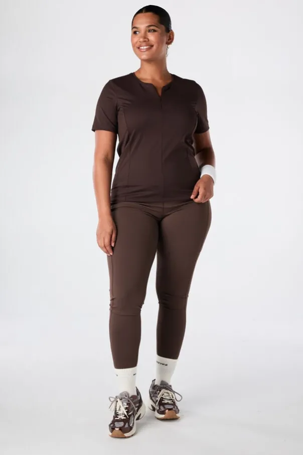 Sport top met rits