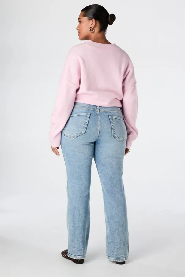 Straight leg jeans