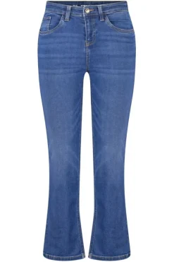 Straight leg jeans met mid waist